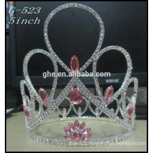 Silver kids princess tiara wholesale Hot Sale Beauty Girls Tiara crowns round pageant